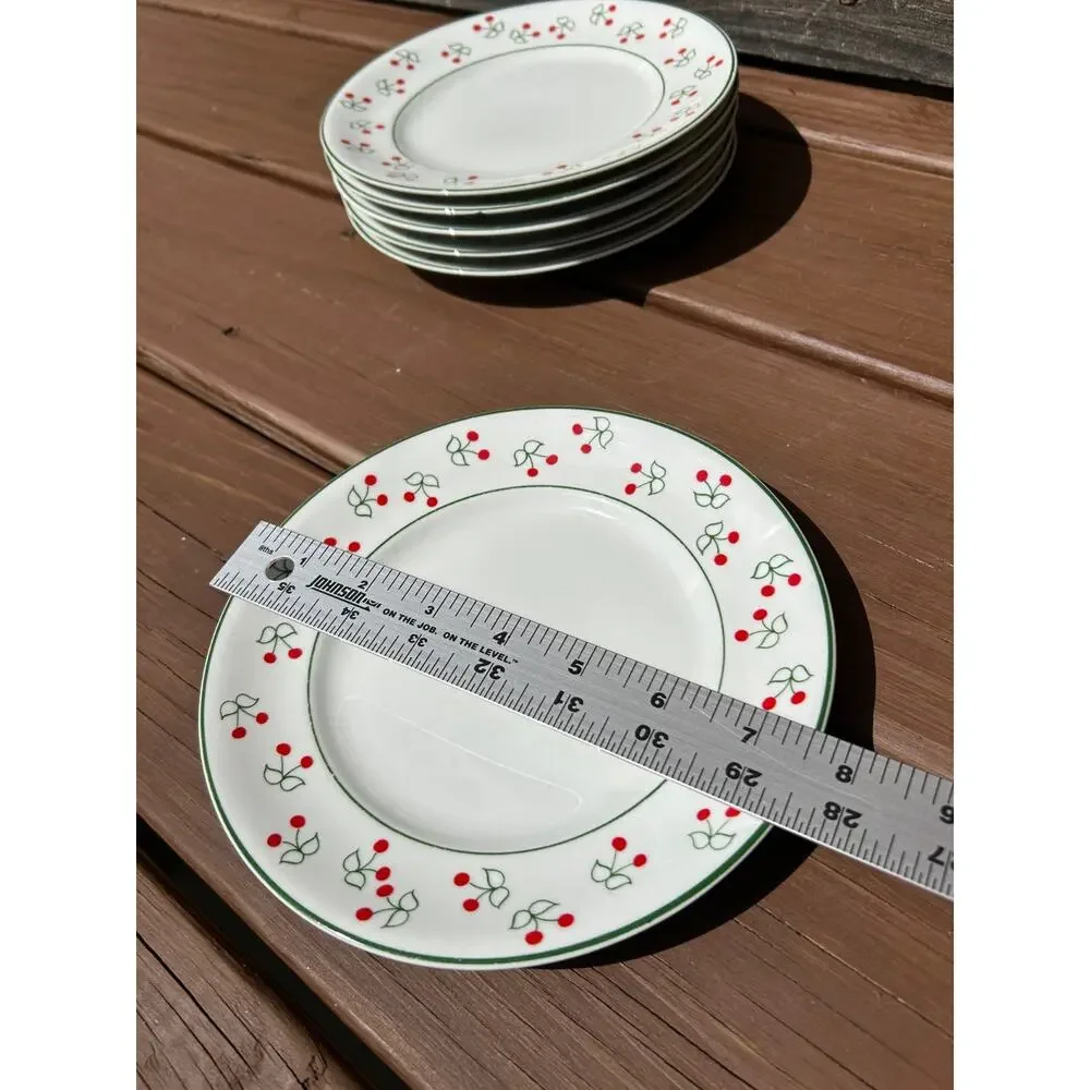 Vintage Porcelana Schmidt Brasil Cherry Pattern Dinnerware Set 16pc